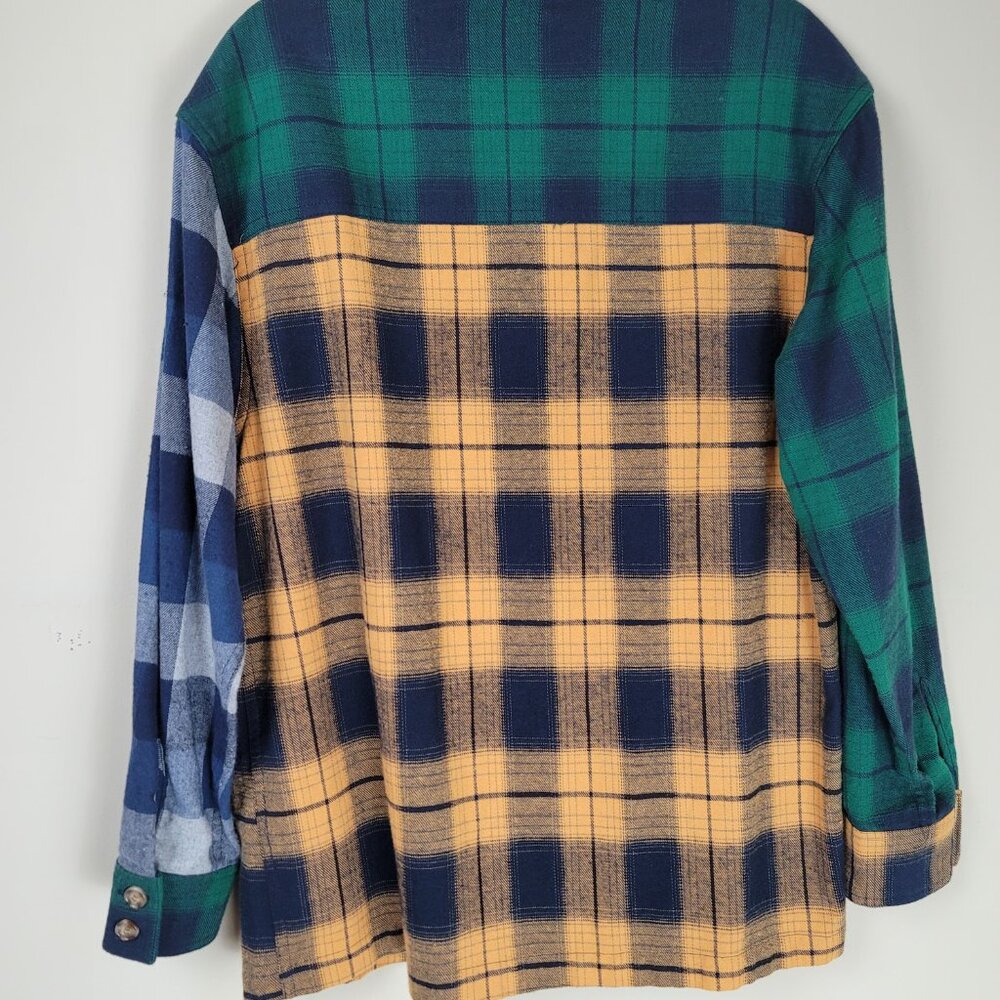 BP Button Front Long Sleeve Plaid Shirt - Picture 6 of 11
